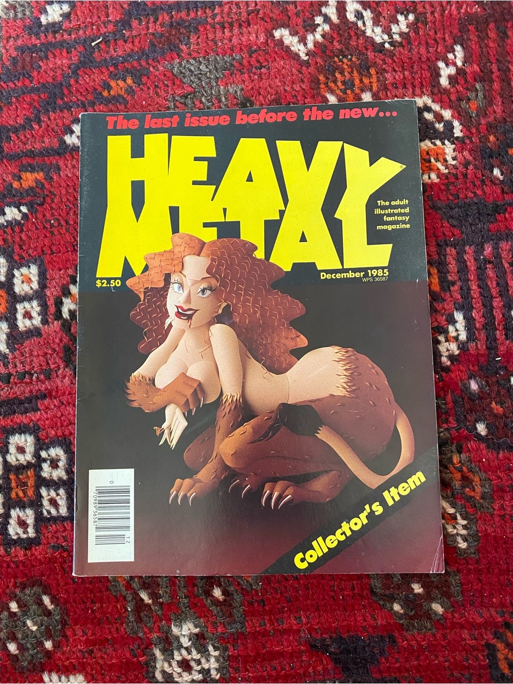 Vintage December 1985 Heavy Metal Magazine